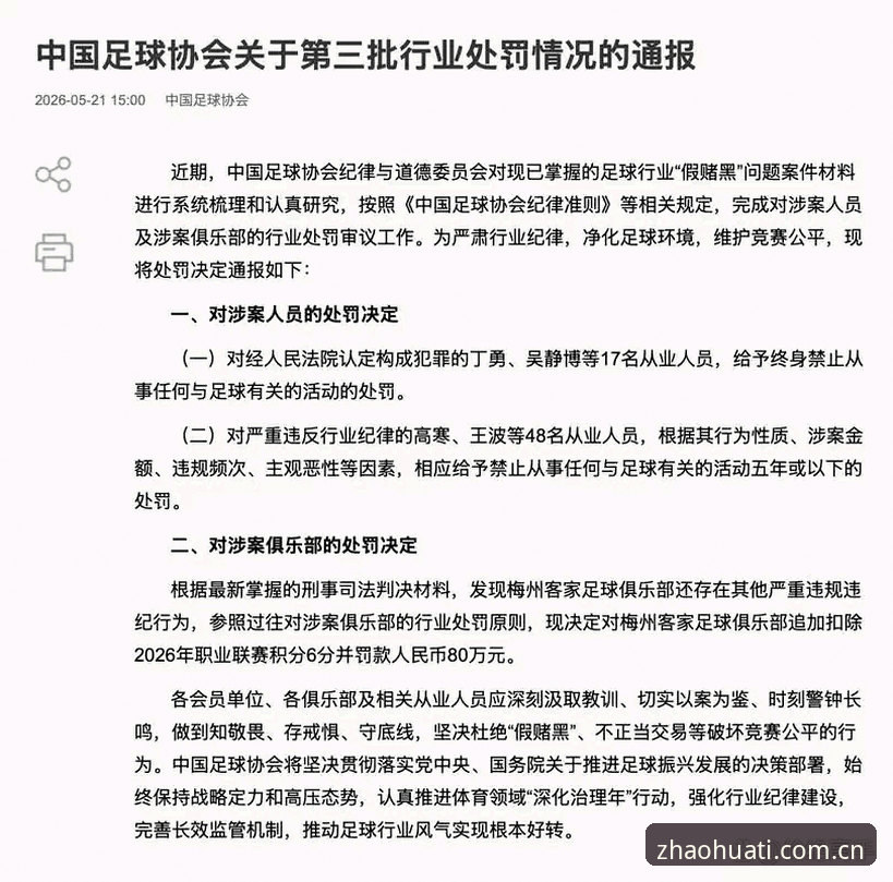 足协第三批禁足名单详解：华体育平台深度解读赛事环境净化行动